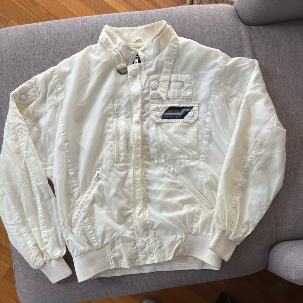 Vintage Style Auto white jacket